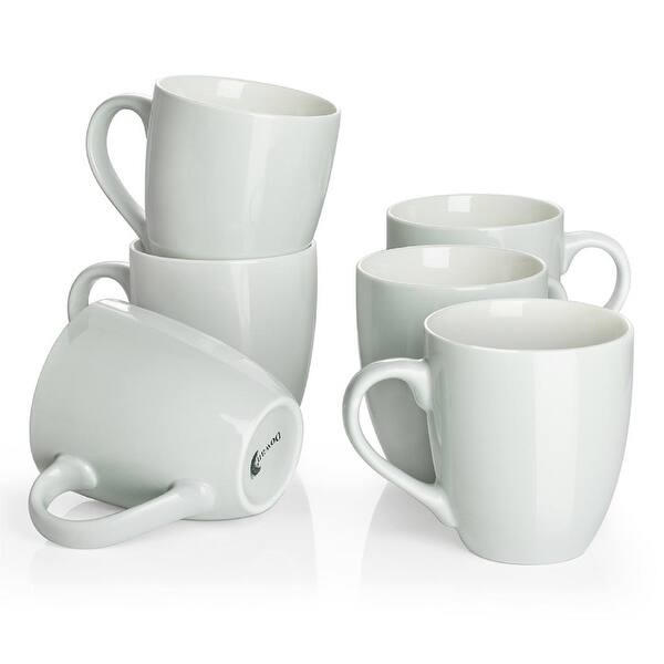 DOWAN Coffee Mug Set, 18 Ounce Ceramic Mugs with Handle, Set of 6 - Bed  Bath & Beyond - 33424066
