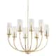 Option Aged Brass / Smoke Fluted Glass