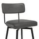 preview thumbnail 19 of 26, Elise Counter Height Swivel Bar Stool Chairs Set of 2 with Metal Frame