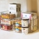 preview thumbnail 4 of 6, Sorbus Clear Plastic Organizer Storage Bin Containers with Handles for Pantry Food & Kitchen Fridge (8-Pack)