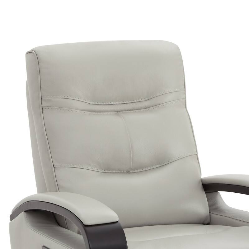 Spruce & Spring Regan Leather Power Recliner Swivel Glider Rocker with Power Headrest