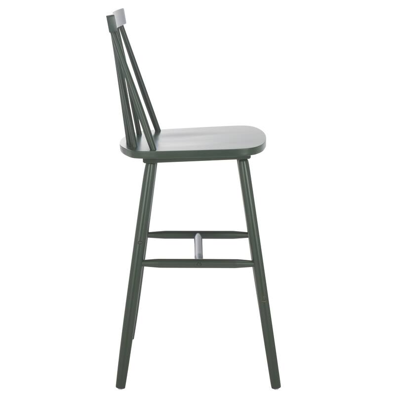 SAFAVIEH Zillah 24-inch Spindle Farmhouse Counter Stool (Set of 2) - 17.7" x 20.5" x 39.1" - 18"W x 21"D x 39"H