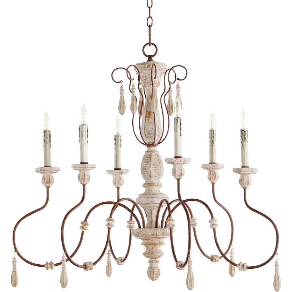 Quorum International 6152-6-6 La Maison 6 Light 36" Wide Taper Candle