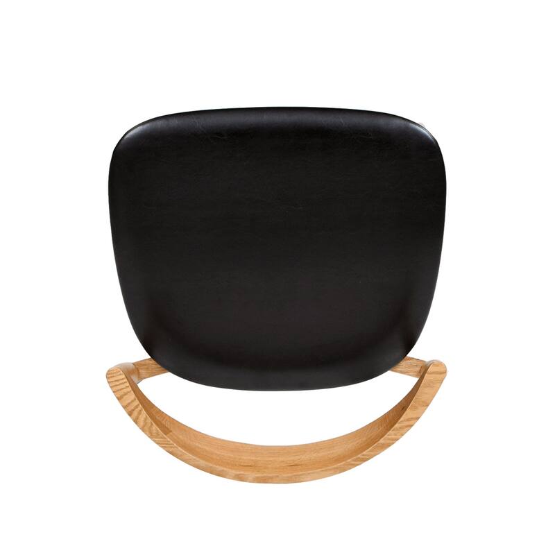 Raven 20.5" Mid-Century Modern Sculpted Oak Wood Dining Chair