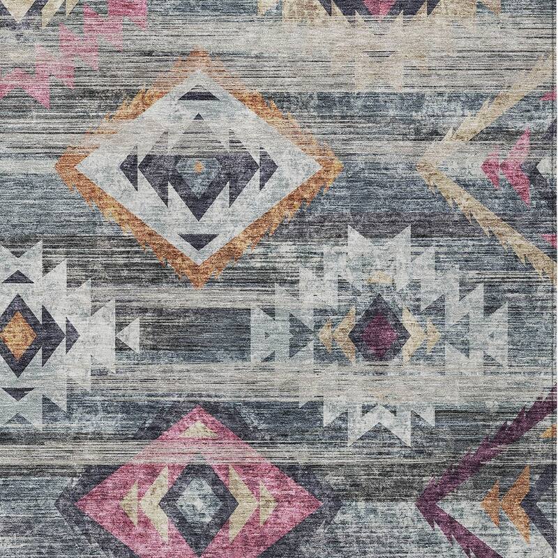 HomeRoots Southwestern Transitional Rectangle Outdoor Rug