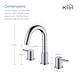 preview thumbnail 25 of 30, Circular 8-inch Widespread Basin Faucet