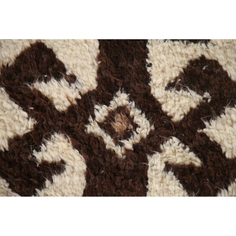 Natural Dye Handmade Kurdish Turkish Runner Rug Tribal Wool Carpet - 3'1"x 11'1"
