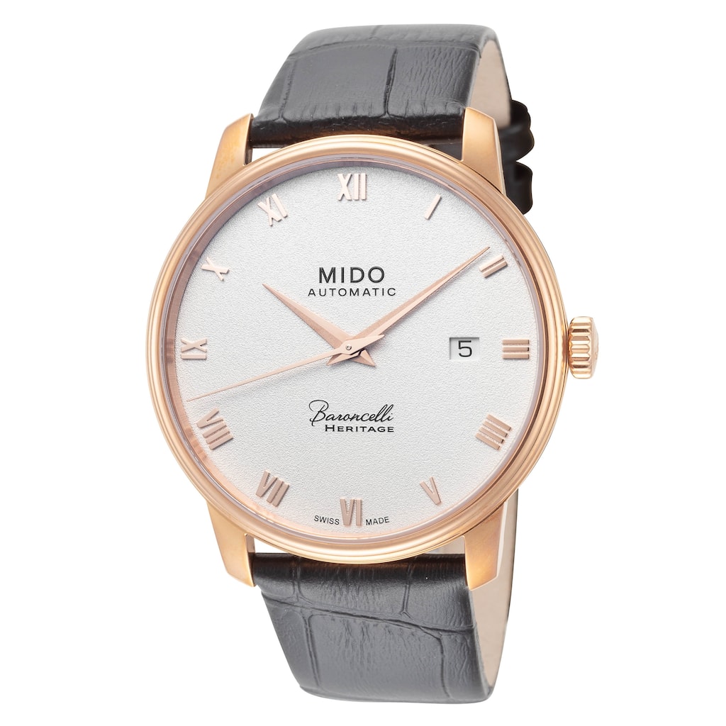 Mido Men's Baroncelli III 39mm Automatic Watch M0274073601300 - Silver - N/A