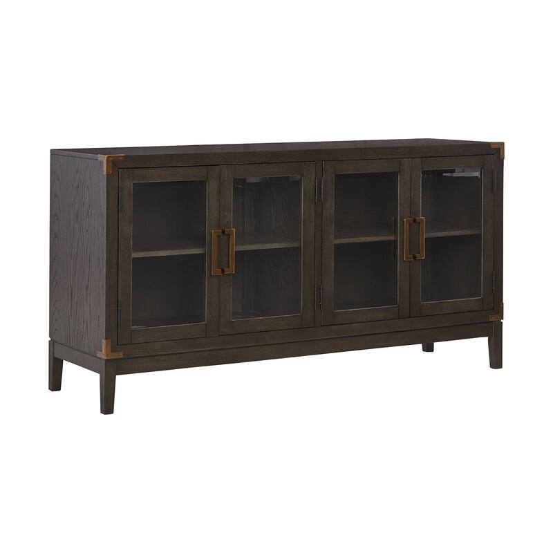 Burkhaus Dark Brown Dining Room Server - 60"W x 19"D x 32"H