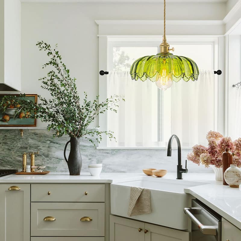 10'' Wide Flower Pendant Light for Kitchen Island