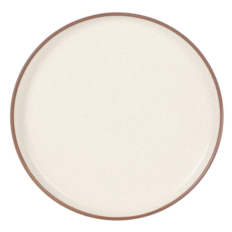 Gibson Elite Abbey Circle 12 Piece (Service for 4) Reactive Matte Glaze Dishes Stoneware Ceramic Dinnerware Set