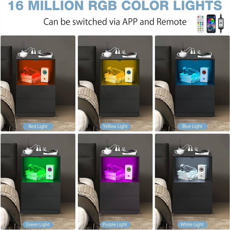 Nightstand with Charging Station