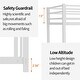 preview thumbnail 5 of 5, Twin over Twin Bunk Bed, Heavy-duty Sturdy Metal, Noise Reduced, Safety Guardrail, No Box Spring Needed, White