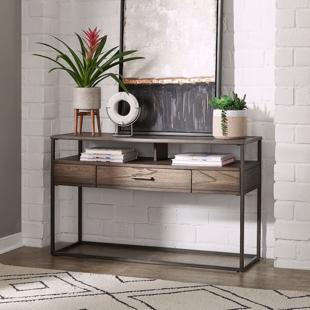 Jamestown Tobacco Brown Sofa Console Table 48 Inches