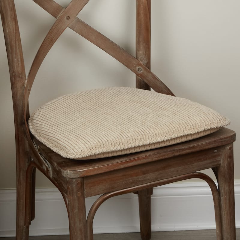 The Gripper Outwest Non-Slip Chair Pad, 15"x16" Seat Pad - Linen