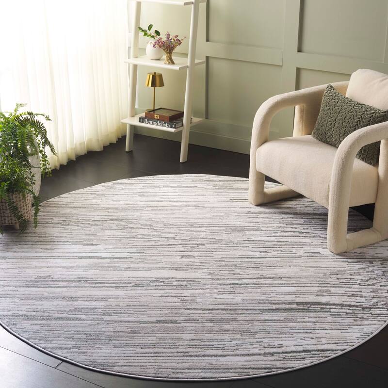 SAFAVIEH Orchard Enid Vintage Rug - 6'7" Round - Grey/Green