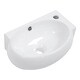 preview thumbnail 4 of 6, 16 in. x 11 in. White Ceramic Rectangle Wall Mount Bathroom Sink with Single Faucet Hole (Right Faucet Hole) - 16x11 inch