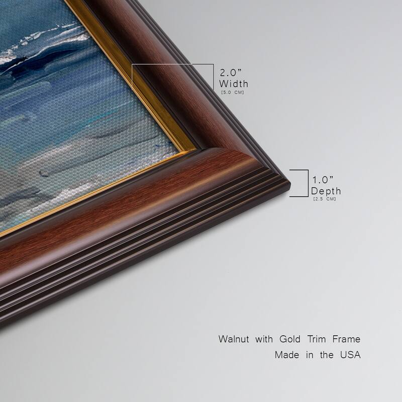 Blue Seas Premium Framed Canvas- Ready to Hang