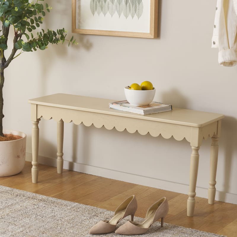 SAFAVIEH Haven Farmhouse Bench - 39"W x 12"D x 18"H - Natural