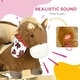 preview thumbnail 18 of 18, Plush Bunny Rabbit Rocking Horse with Sounds, Safety Seatbelt, and High Back - Baby Rocker for Toddlers 18-36 Months