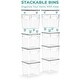preview thumbnail 4 of 3, Sorbus Large Storage Clear Containers with Lids Toy Bins and Organizers, Small - 2 Pk