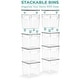 preview thumbnail 4 of 3, Sorbus Large Storage Clear Containers with Lids Toy Bins and Organizers, Small - 4 Pk