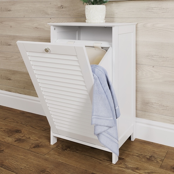 Ellsworth Tilt-Out Laundry Hamper, White. Opens flyout.