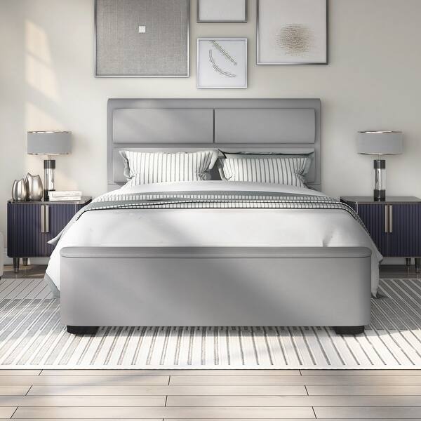 Furniture of America Otjen Modern Upholstered Storage Bed