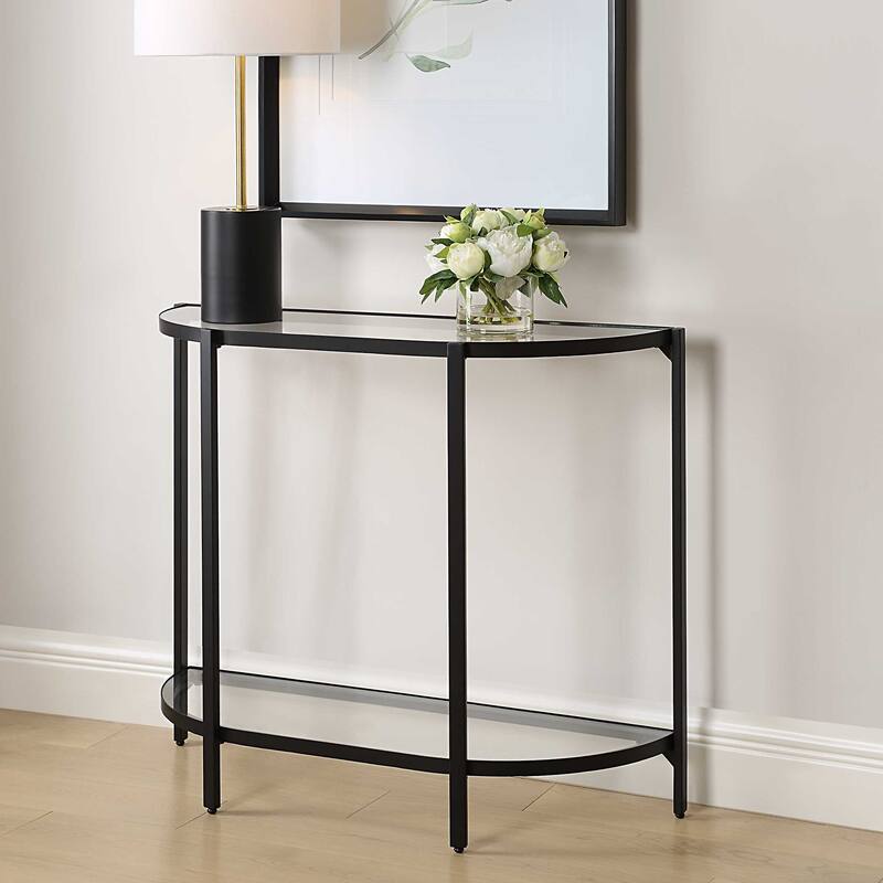 Carson Carrington Iron Black Console Table