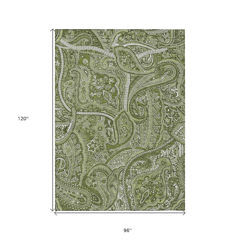 HomeRoots Paisley Traditional Rectangle Outdoor Rug