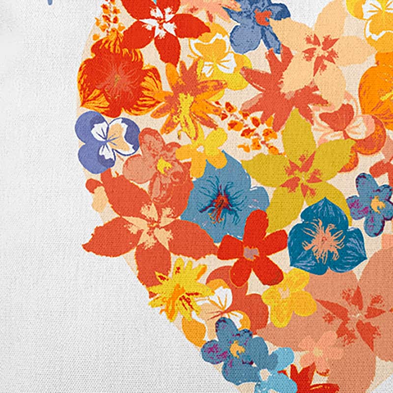 Reserved for Mom Heart Bouquet Mother's Day Indoor/Outdoor Throw Pillow
