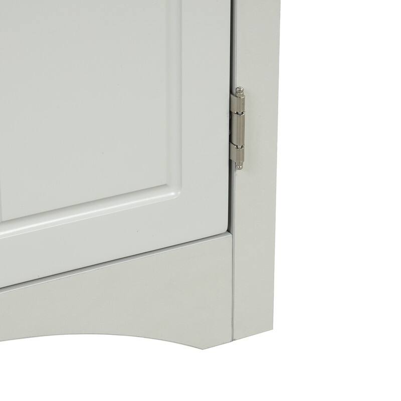 Triangle Bathroom Storage Cabinet with Adjustable Shelves