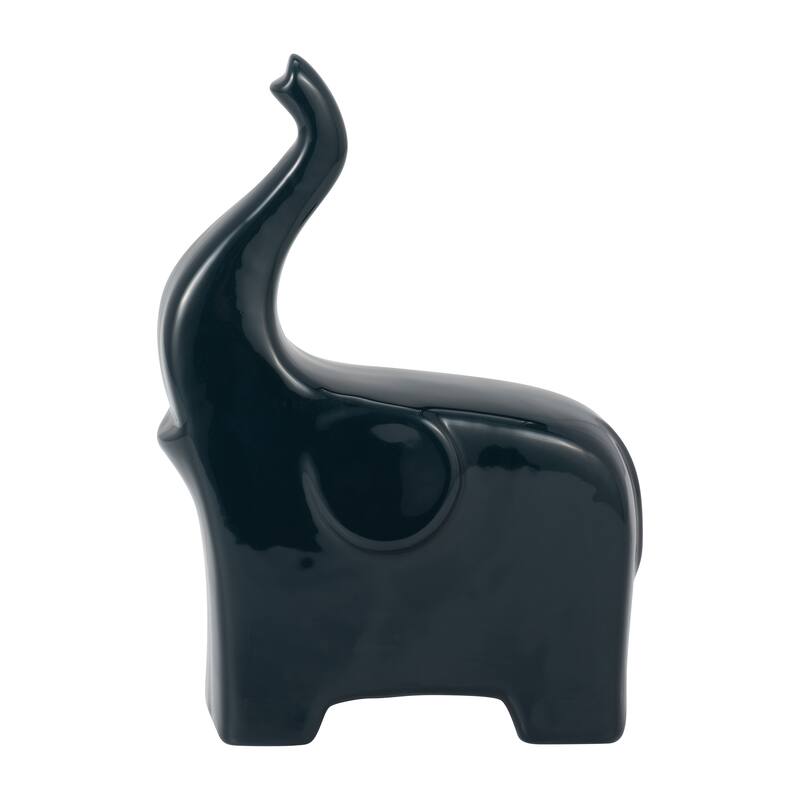 Ceramic Elephant Sculpture Contemporary Elephant Statue for Home or Office Decor Elephant Lover Gift Idea