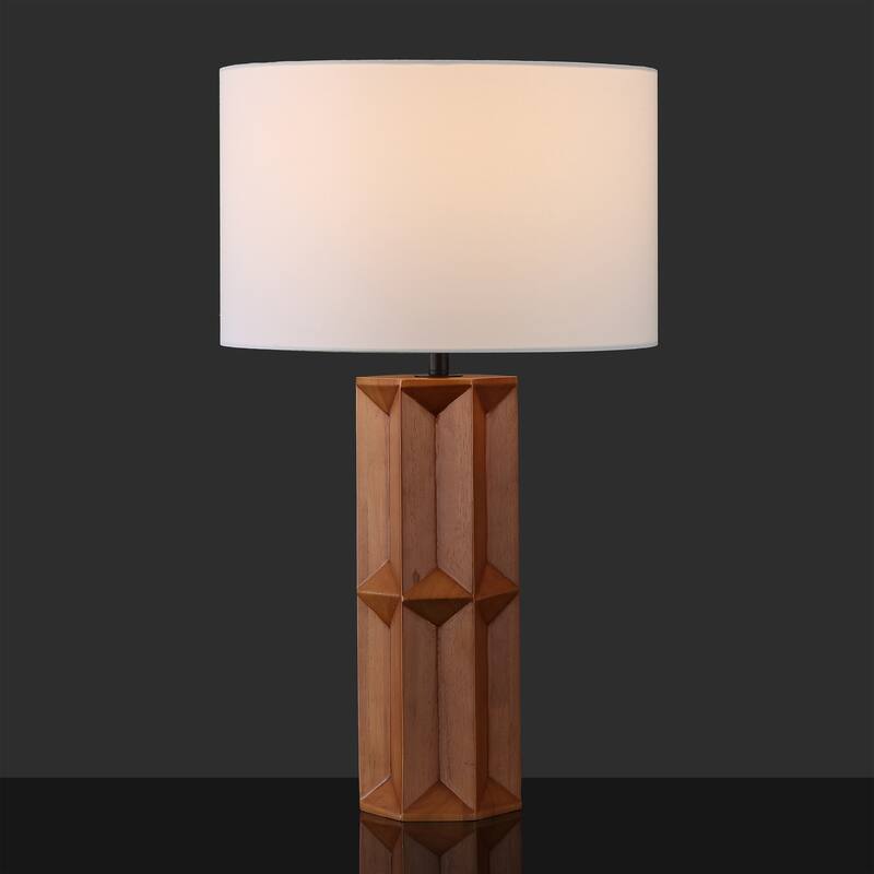 SAFAVIEH Couture Ferdinand Wood Table Lamp - 16"W x 16"D x 29"H