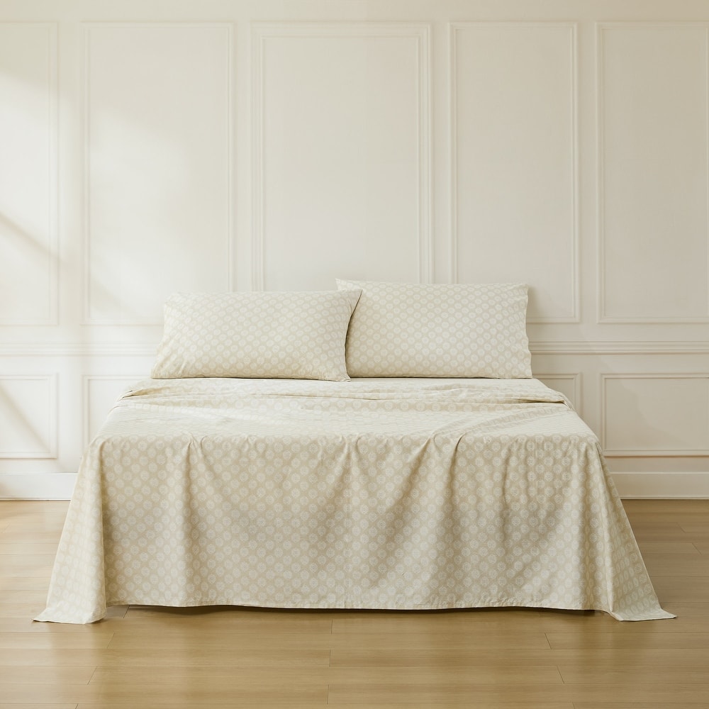 Lush Decor Sophie Neutral Cotton Sheet Set