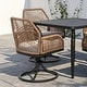 preview thumbnail 46 of 71, Nuu Garden Rattan Metal Patio Dining Set with Umbrella Hole, Zippered Cushions
