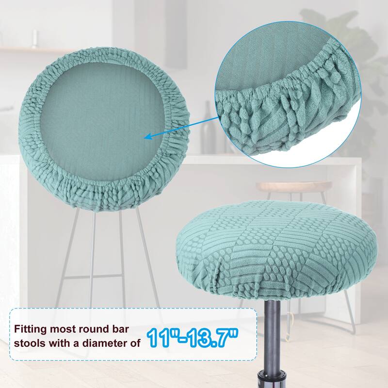 Bar Stool Cover, Elastic Bar Stool Seat Covers for 11"-14" Chair, 1Pcs