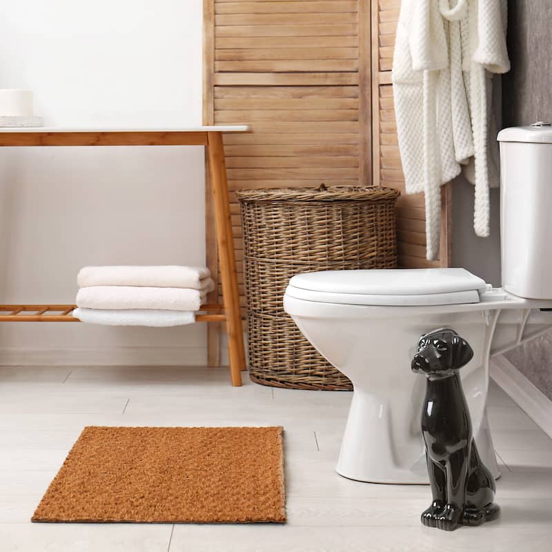 Ceramic Animal Toilet Brush Holder with Brush