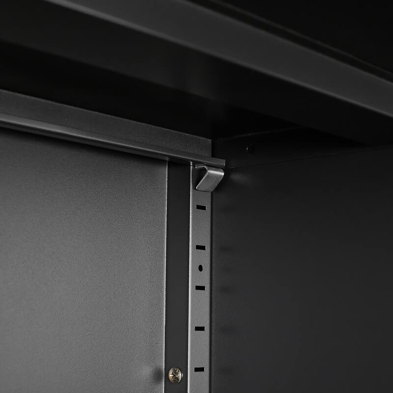 Modern File Cabinet, File Organizer Storage Cabinet with Door Locks and 2 Adjustable Shelves for Home, Office, School and Garage