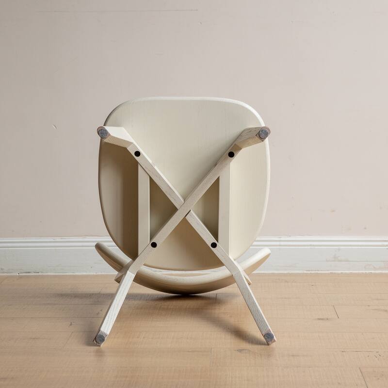 GDFStudio - Eliza Solid Oak Dining Chair with Comfortable Curved Back