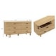 preview thumbnail 12 of 14, Manhattan Comfort Solara 68" Solid Wood Dresser (6-Drawer)