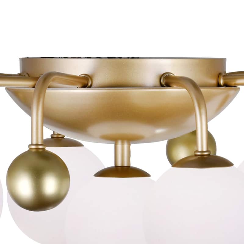Element 9 Light Flush Mount With Sun Gold Finish - Sun Gold