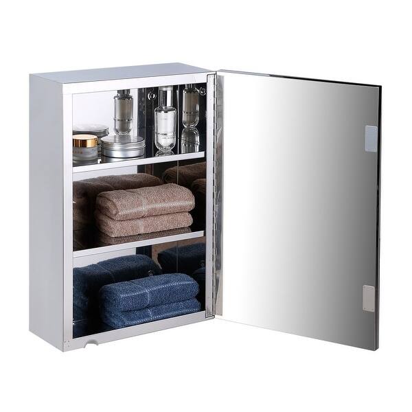12 in. x 21.75 in. x 4 in. Mirrored Medicine Cabinet 12 in. x 21.75 in. x 4 in. Mirrored Medicine Cabinet