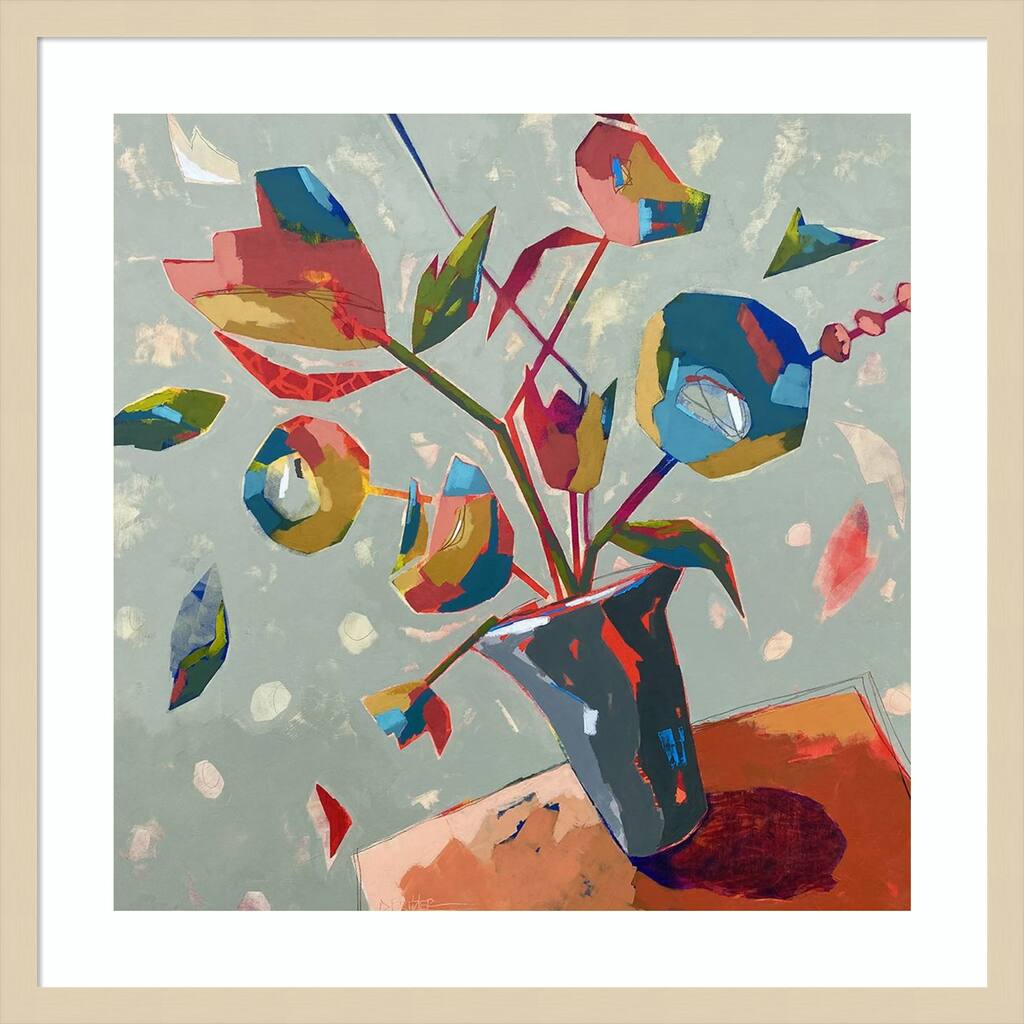 Always Something to Celebrate by Dianna Fritzler Wood Framed Wall Art Print - Svelte Natural