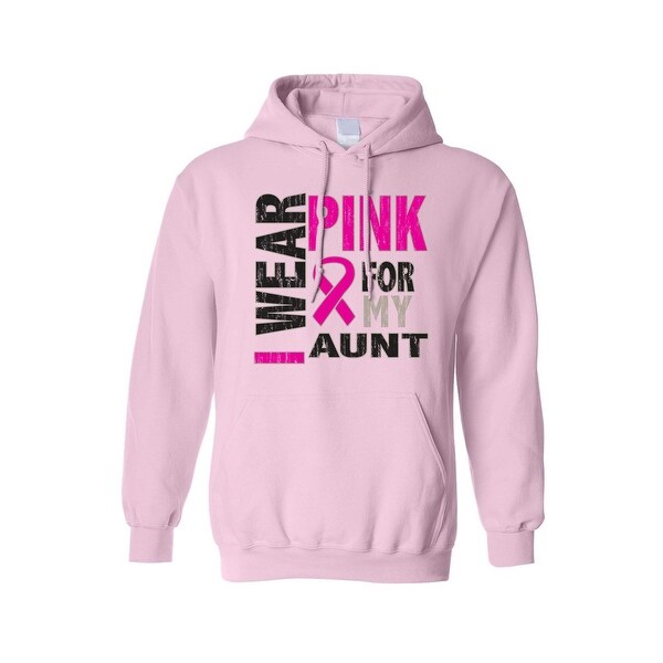 Shop Unisex Pullover Hoodie Breast Cancer Awareness I Wear ...