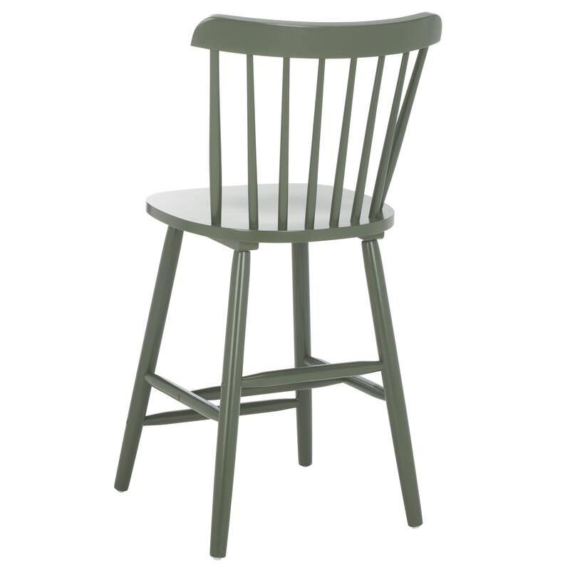SAFAVIEH Arra 24-inch Spindle Farmhouse Counter Stool (Set of 2) - 19.9" x 20.1" x 43.1" - 20"W x 20"D x 38"H