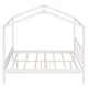 preview thumbnail 26 of 58, Twin/Full Size House Bed, Wooden Playhouse Bed Frame with Semi-enclosed Roof, Headboard, Footboard Storage for Kids, Teens