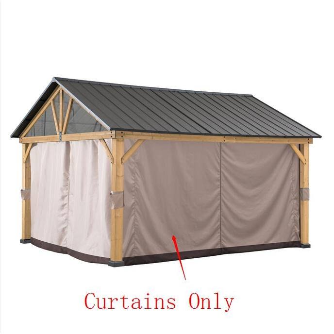 Sunjoy Universal Curtains for 11 ft. ×13 ft. WoodFramed Gazebos Bed Bath & Beyond 34224049