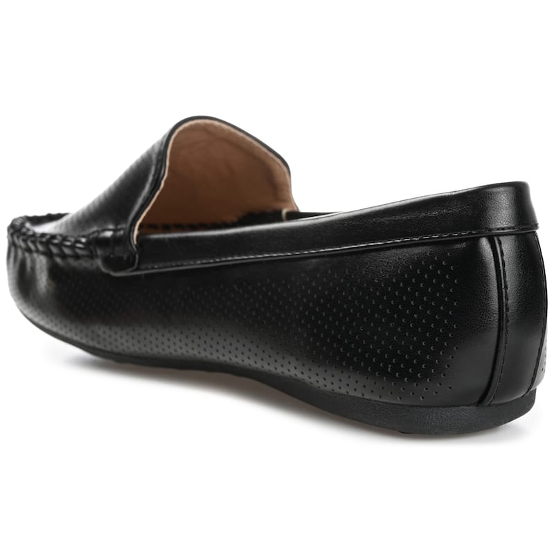Journee Collection Women's Halsey Comfort Insole Slip On Round Toe Loafer Flats