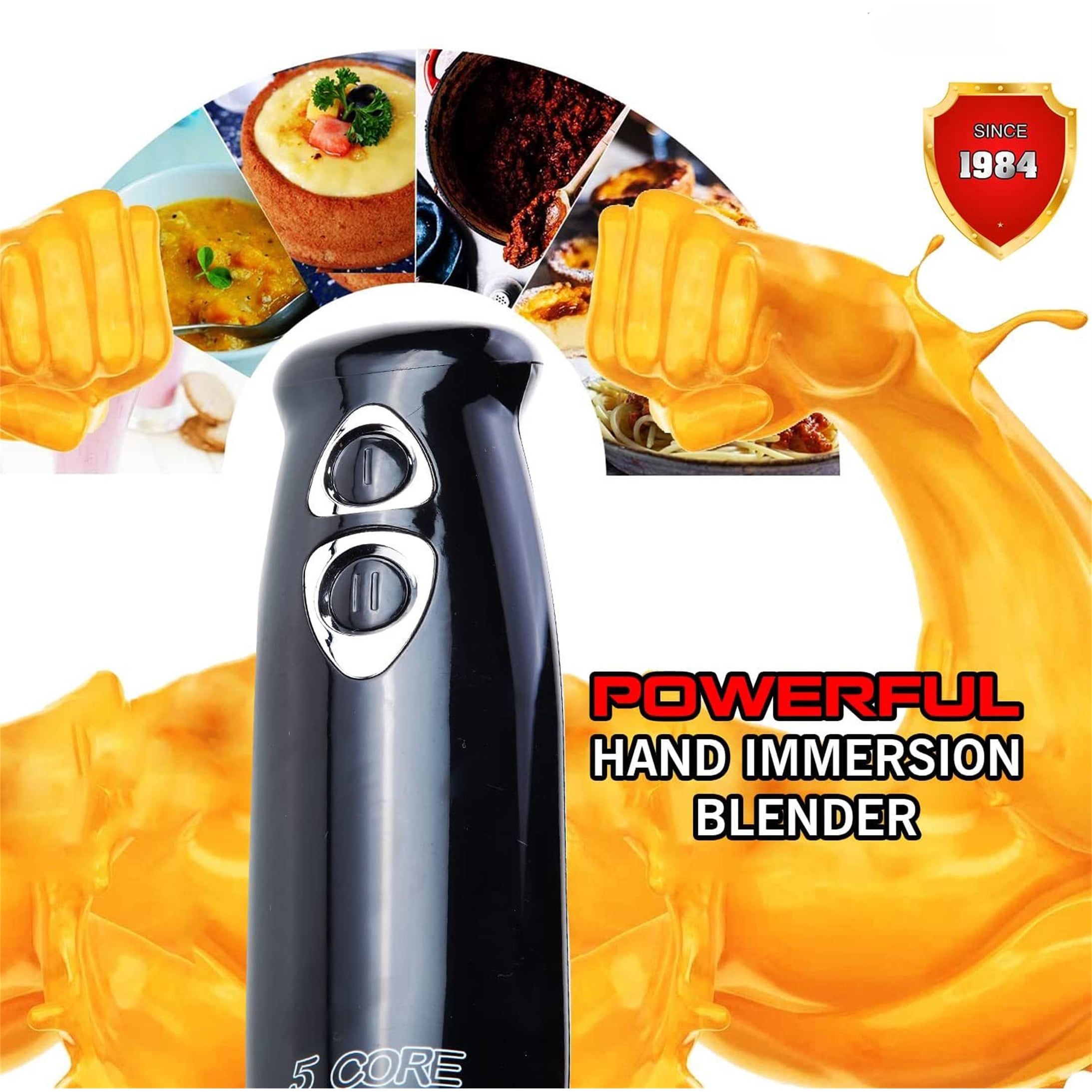 Hand Immersion Blender Handheld Electric Blenders Emersion Hand Mixer - On  Sale - Bed Bath & Beyond - 35852847